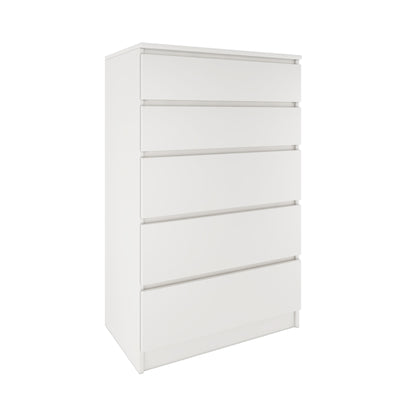 MILAN Commode moderne 5 tiroirs coulissants