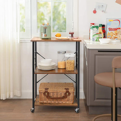 STELLY Meuble d'appoint 2 tablettes