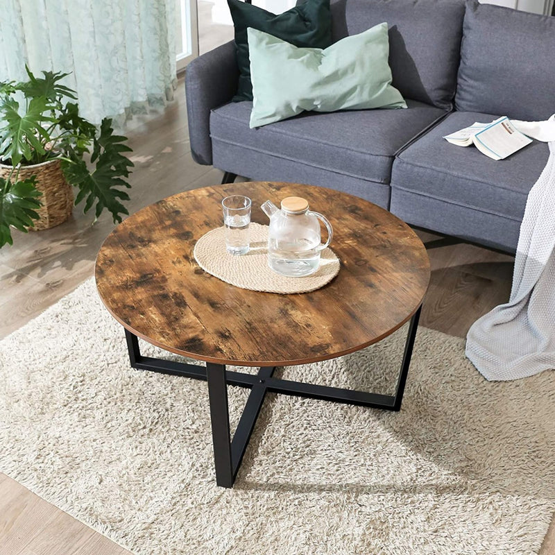 LUTOS Table basse ronde style loft