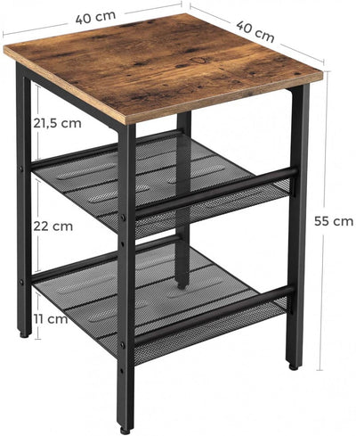 STELLY Table basse 2 tablettes