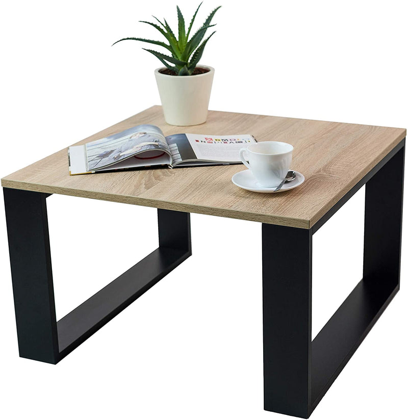 CREEK  Table basse carrée style industriel