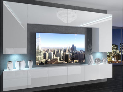 SILLEA Ensmble meubles TV 300 cm avec LED