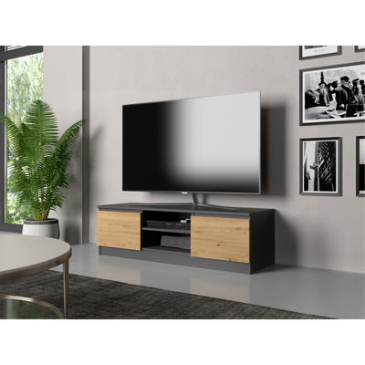TIVOLI Meuble bas TV style scandinave 120 cm