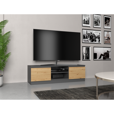 TIVOLI Meuble bas TV style scandinave 120 cm