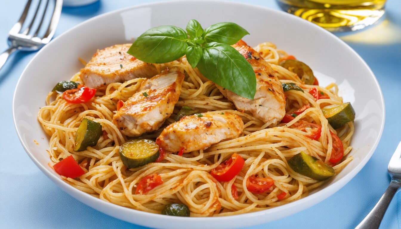 découvrez comment préparer une fideuà savoureuse au poulet avec cette recette facile. apprenez les astuces pour un plat parfumé et convivial, idéal pour régaler famille et amis.