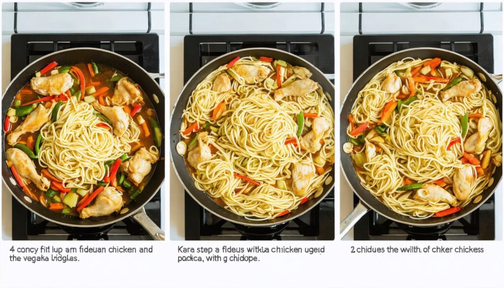 découvrez comment préparer une fideua savoureuse au poulet avec notre recette simple et pleine de saveurs méditerranéennes. suivez nos étapes pour réussir ce plat convivial riche en goût !