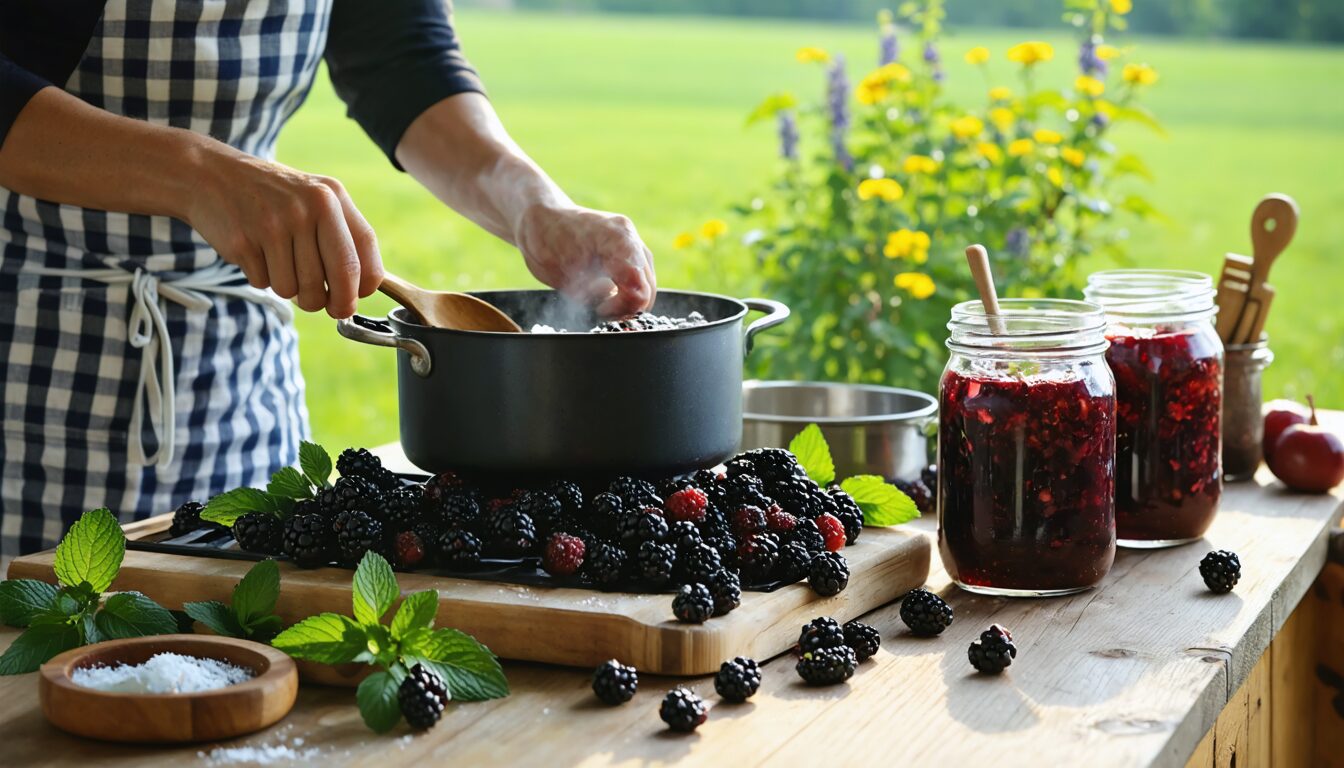 découvrez comment préparer facilement une confiture de mûres sauvages délicieuse et parfumée, grâce à notre recette simple qui met en valeur le goût authentique de ces baies. parfaite pour vos tartines du petit-déjeuner ou pour sublimer vos desserts.