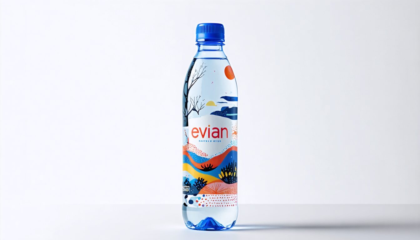 découvrez l'édition spéciale evian® x pharrell williams : une bouteille d'eau au design unique, fruit d'une collaboration exclusive entre la marque iconique et l'artiste visionnaire. à ne pas manquer pour les collectionneurs et amateurs de nouveautés !