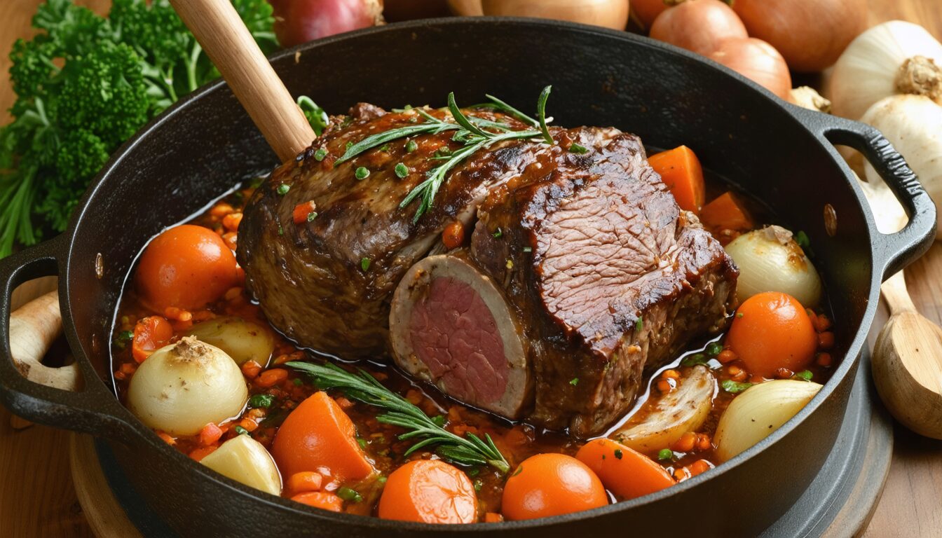 découvrez tous les conseils et astuces pour réussir la cuisson de votre rôti de veau en cocotte : temps, température, préparation et techniques pour obtenir une viande tendre et savoureuse à chaque fois.