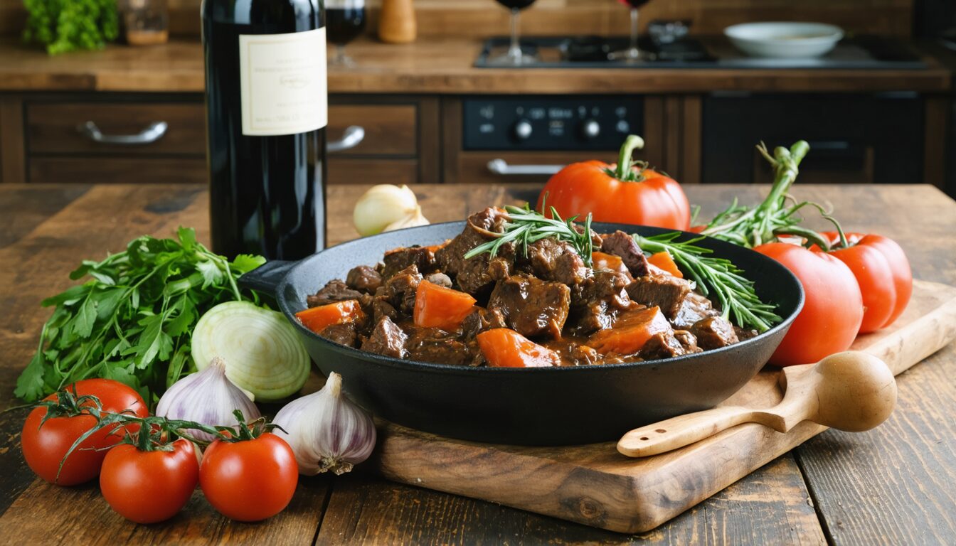 découvrez tous les secrets pour réussir un authentique bœuf bourguignon selon la recette traditionnelle de grand-mère : ingrédients, astuces et conseils pour un plat savoureux et réconfortant.