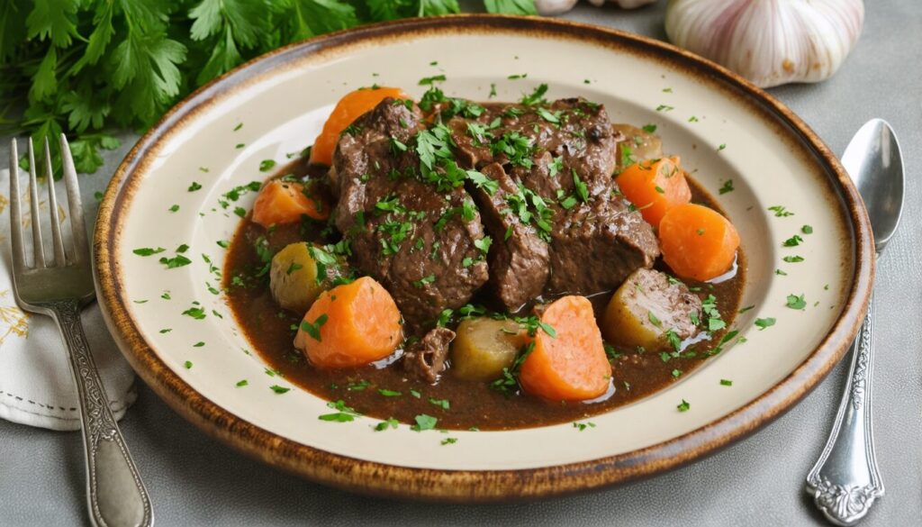 découvrez les secrets d’un authentique bœuf bourguignon préparé comme le faisait grand-mère : une recette traditionnelle, des astuces de cuisson et des conseils pour réussir ce plat mijoté savoureux à la perfection.