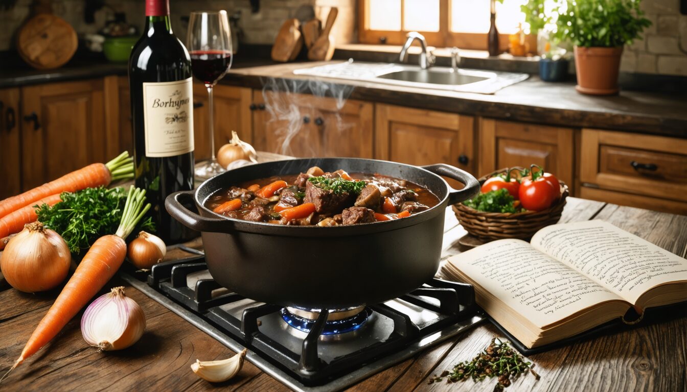 découvrez les secrets d’un véritable bœuf bourguignon préparé à la façon de grand-mère : des astuces, des ingrédients traditionnels et des conseils pour réussir ce plat mijoté emblématique de la gastronomie française.
