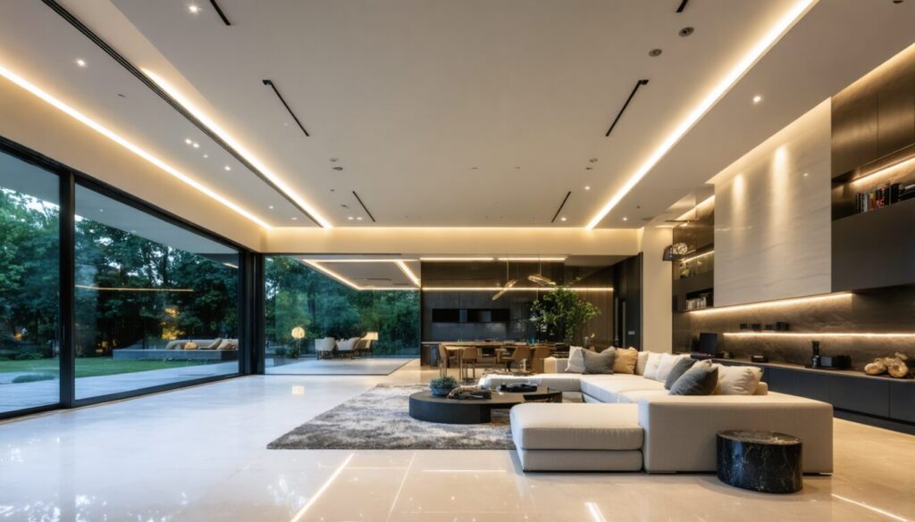 illuminez votre espace avec style grâce à des plafonniers led élégants. modernisez votre intérieur tout en bénéficiant d’un éclairage économe et performant pour chaque pièce de la maison.