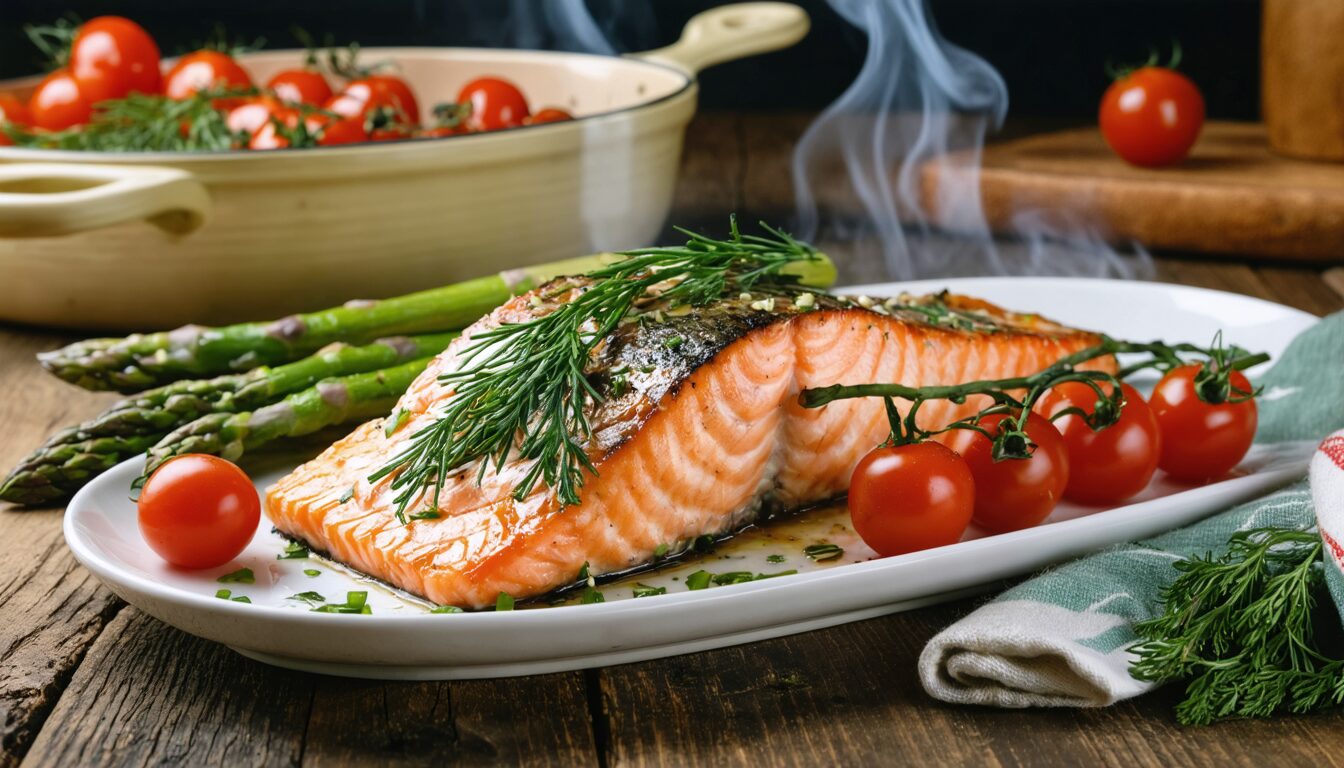 apprenez à préparer un savoureux pavé de saumon cuit au four avec nos conseils et astuces pour une recette facile, rapide et gourmande.