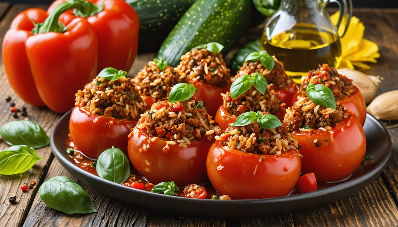 découvrez notre recette authentique de tomates farcies, un plat familial aux saveurs généreuses. suivez nos étapes simples pour réussir ce classique de la cuisine française et régaler vos convives.