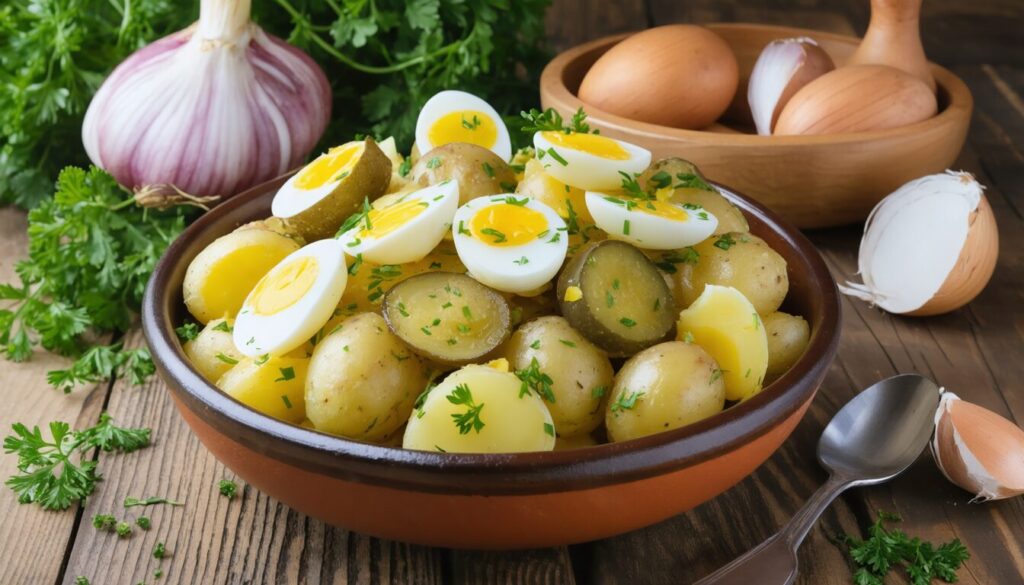 Découvrez la recette traditionnelle de la salade de pommes de terre selon la méthode de grand-mère