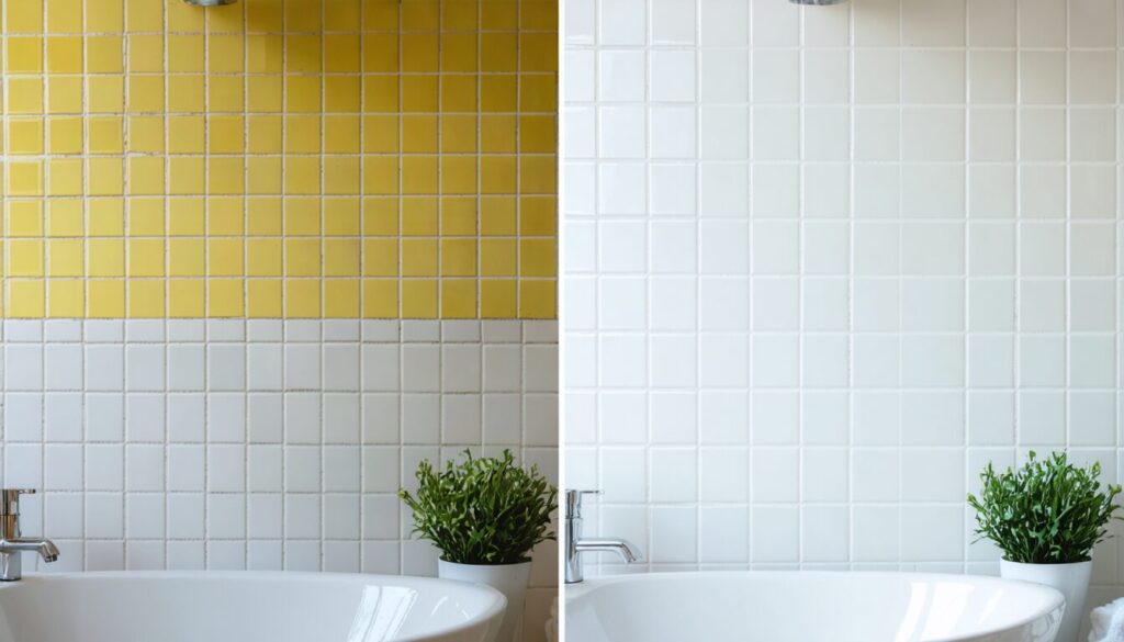 Les étapes pour rafraîchir le carrelage de votre salle de bain avec de la peinture
