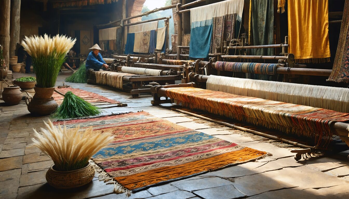 découvrez l'histoire fascinante des textiles sacrés, des premières fibres de lin aux somptueux brocarts, et explorez leur rôle dans les traditions spirituelles et artistiques à travers les âges.