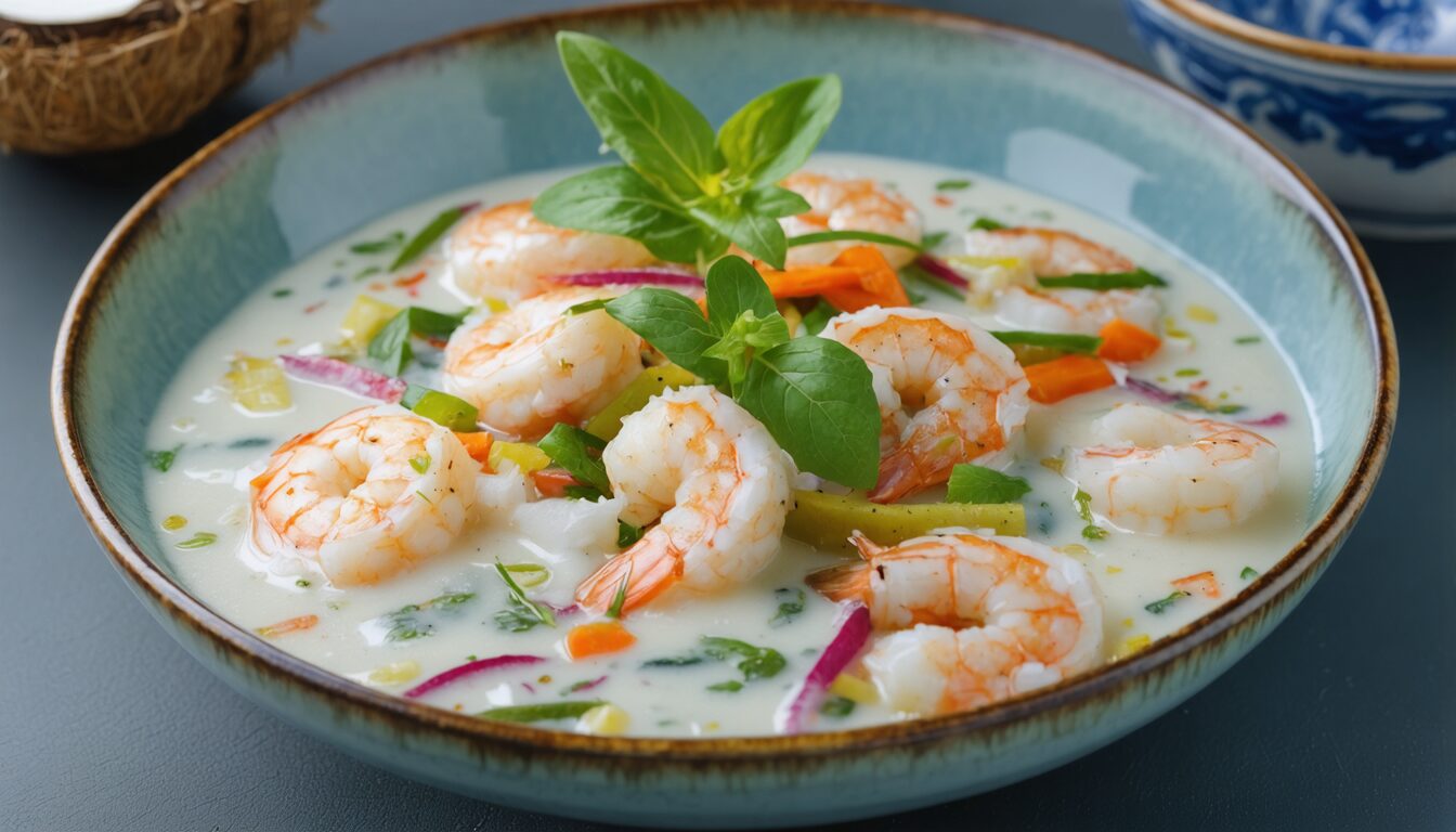 découvrez comment préparer de savoureuses crevettes au lait de coco avec cette recette facile et rapide. un plat exotique, crémeux et parfumé, parfait pour impressionner vos invités ou régaler votre famille.