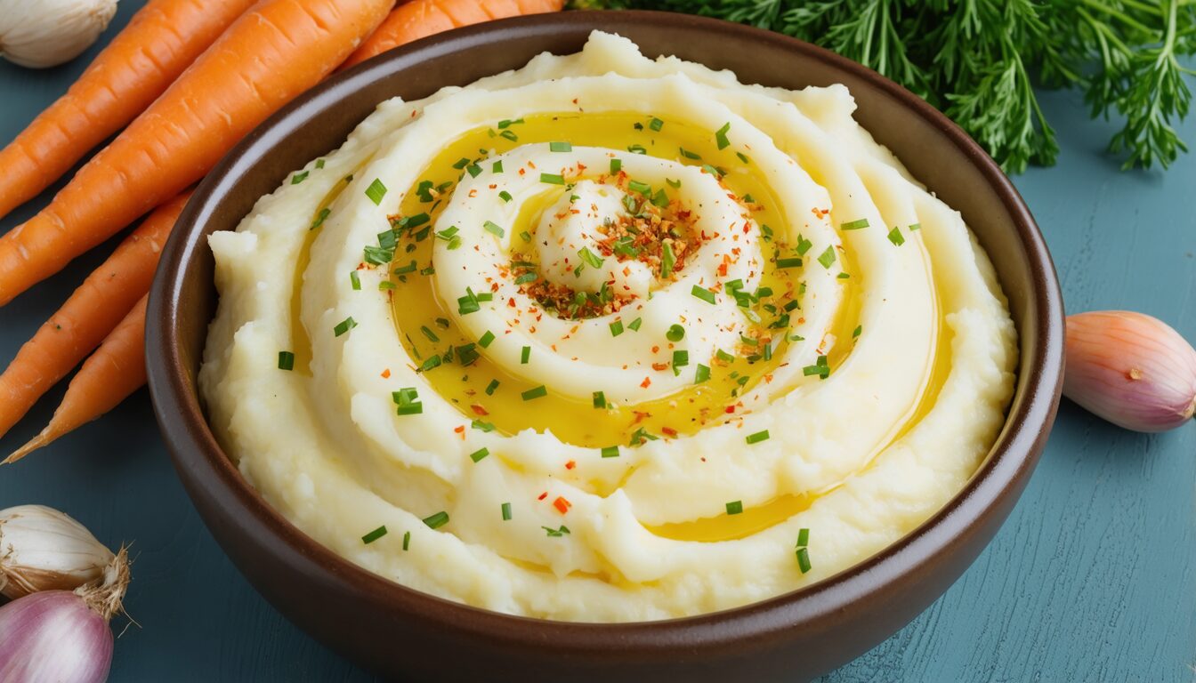 découvrez comment préparer une délicieuse purée de pommes de terre et de carottes, onctueuse et savoureuse, idéale pour accompagner vos plats préférés ou régaler toute la famille.