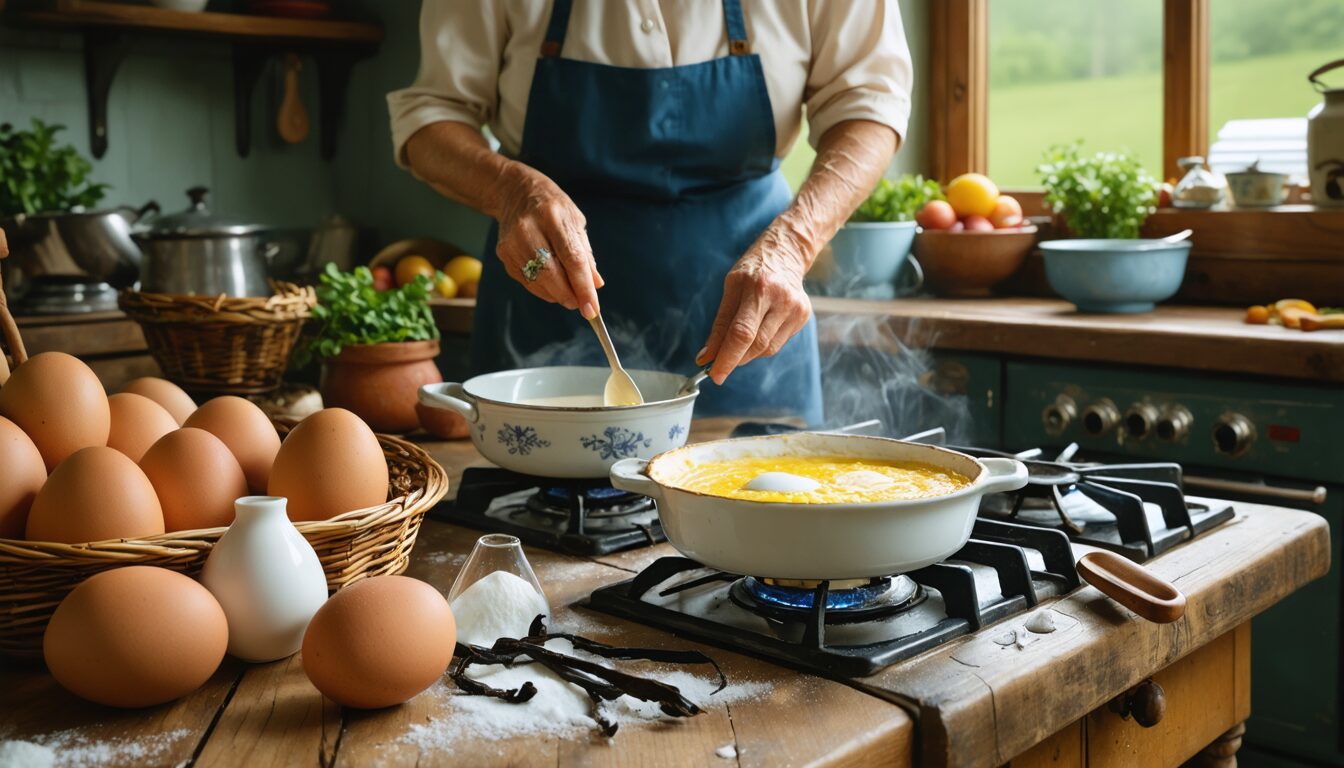 découvrez la recette classique des œufs au lait de nos grand-mères : un dessert traditionnel, simple et savoureux, parfait pour régaler toute la famille avec une touche d'authenticité d'antan.