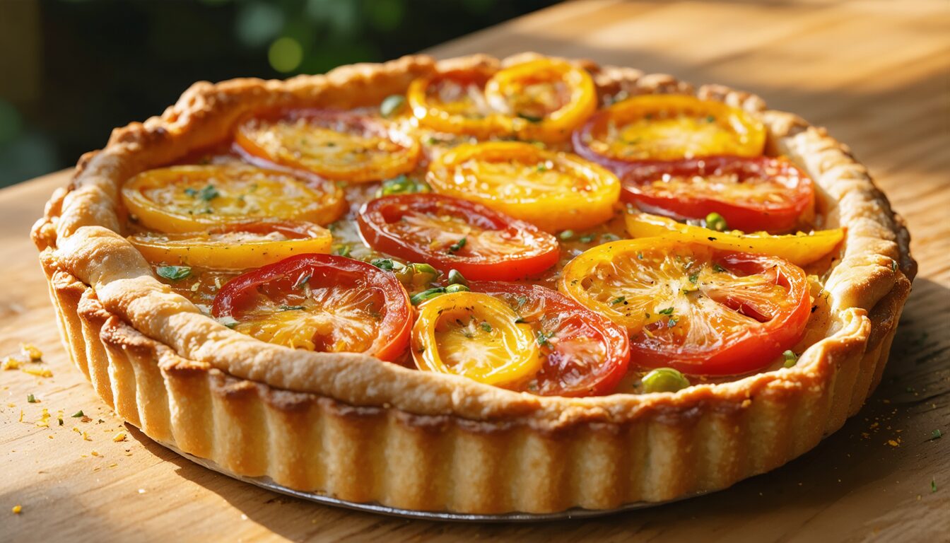 découvrez comment réaliser une savoureuse tarte à la tomate et à la moutarde grâce à nos astuces simples. une recette gourmande, facile à préparer, parfaite pour régaler famille et amis.