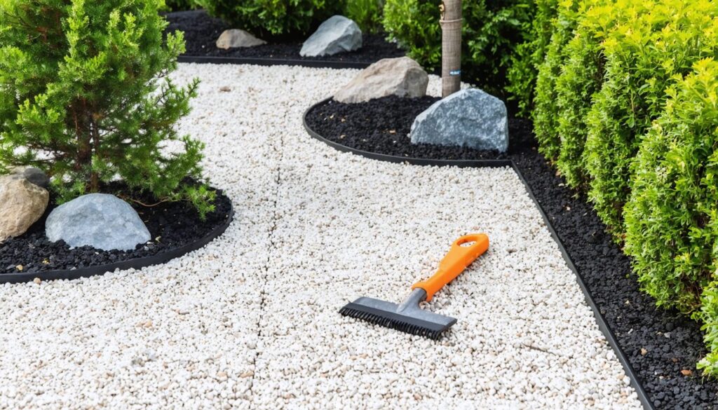 Guide pratique pour concevoir un parterre de cailloux moderne et totalement sans entretien