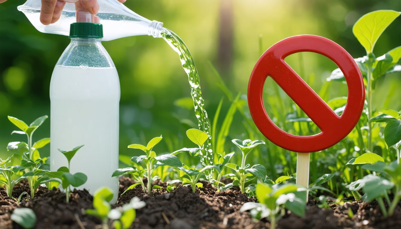 découvrez pourquoi l'utilisation du vinaigre blanc comme désherbant est interdite et quelles alternatives écologiques privilégier pour un jardin sain.