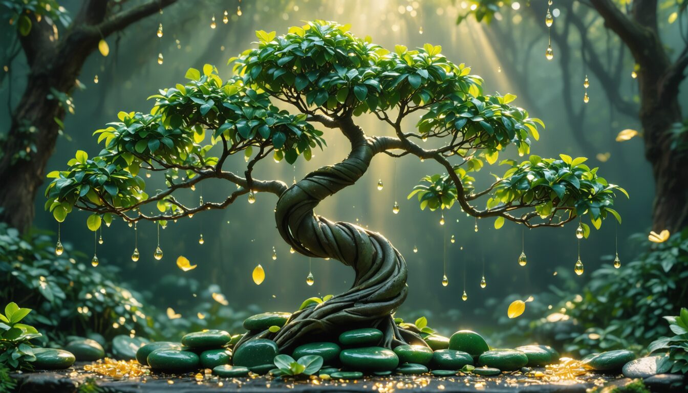 explorez la signification symbolique riche et les bienfaits spirituels de l'arbre de jade, un symbole de chance, de prospérité et de sérénité.