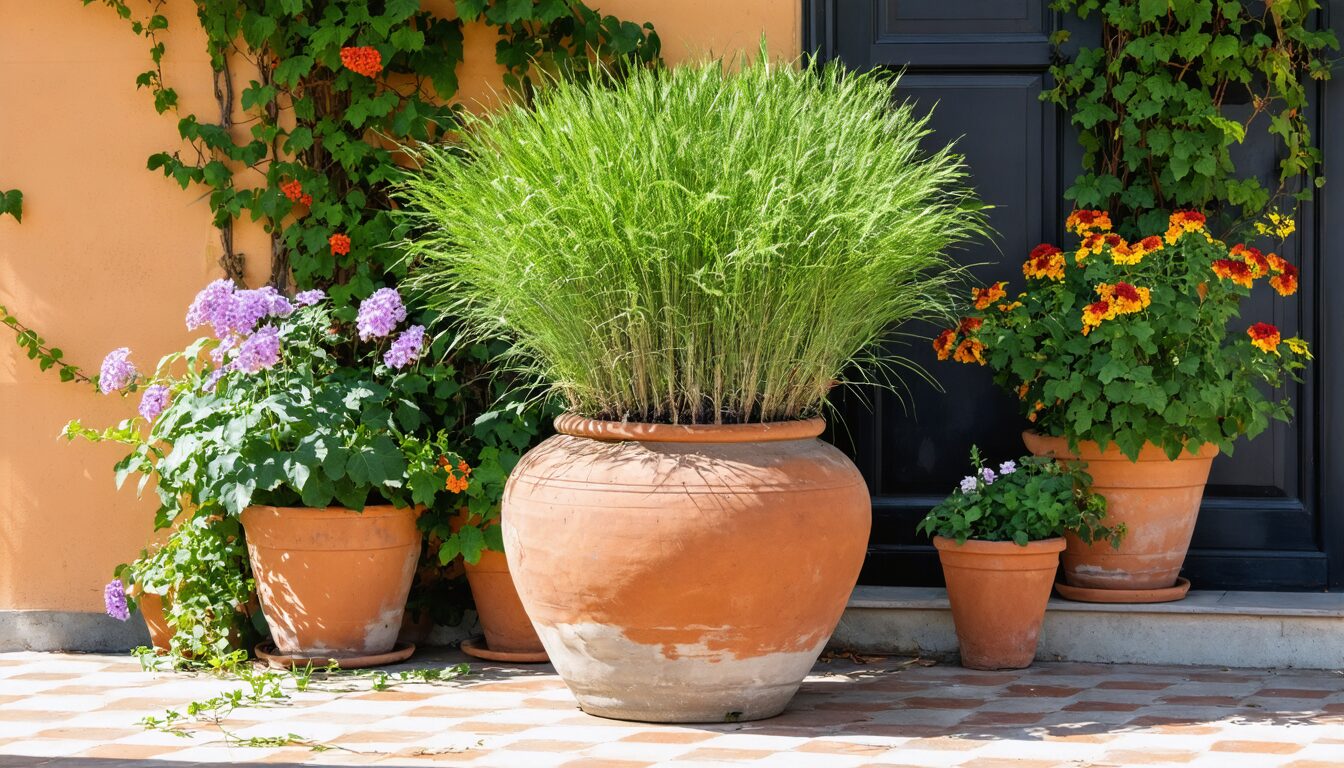 découvrez comment choisir les plantes parfaites pour grands pots et aménager votre terrasse avec style et facilité.