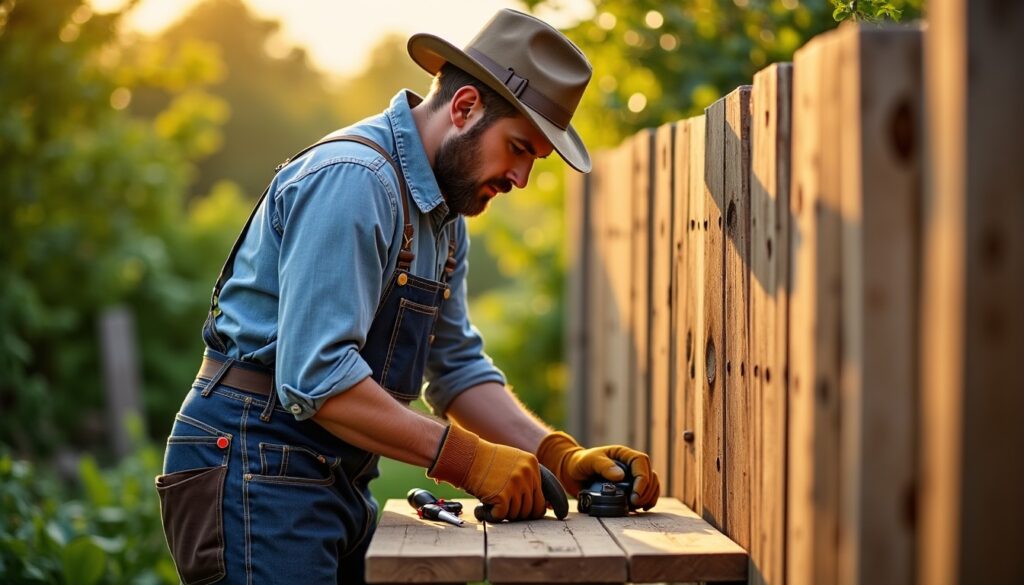 Guide pratique pour ériger facilement une palissade en bois verticale