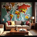 Explorez le monde depuis votre salon : cartes murales pour passionnés de voyage