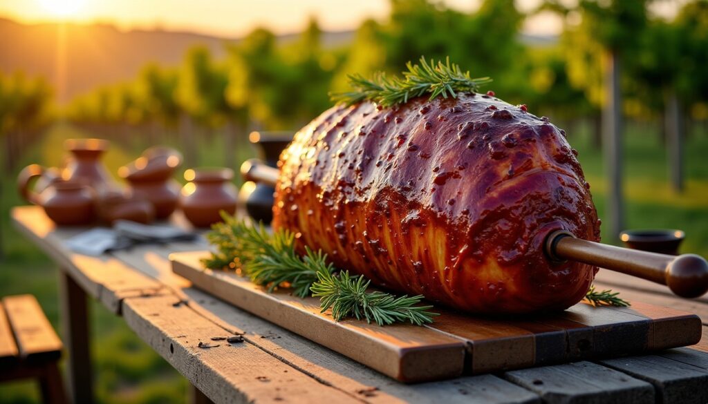 Secrets d'une marinade savoureuse pour un jambon à la broche parfait