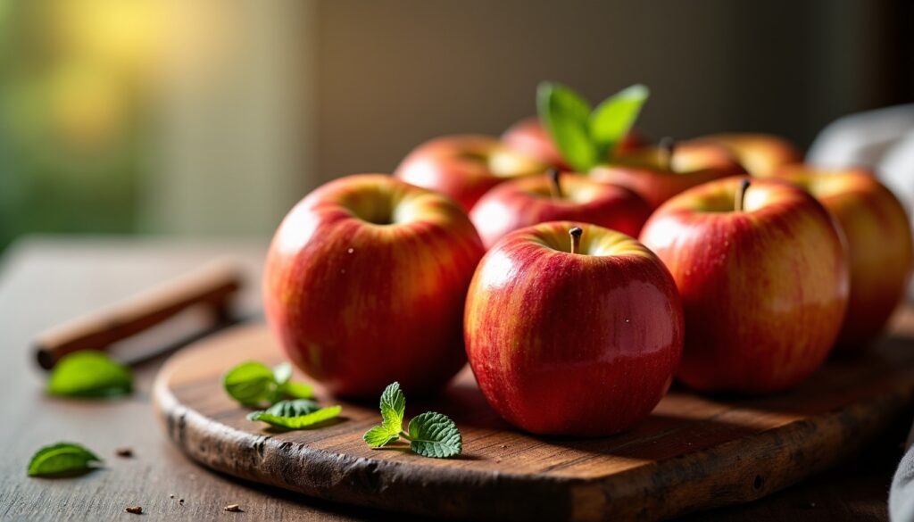 Pommes au four naturellement gourmandes, sans une pointe de sucre ajouté